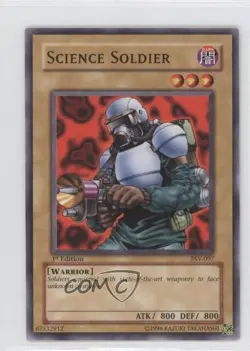 Science Soldier 1st Ed. YuGiOh Pharaoh's Servant #PSV-097 2002 - Image 1