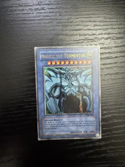 Yugioh Obelisk The Tormentor GBI-002 Ultra Rare Limited Edition Lightly Played - Image 1