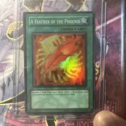 Yugioh- 1X A Feather of the Phoenix - Super Rare - 1st Edition - FET-EN037 - NM - Image 1