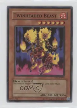 Twinheaded Beast YuGiOh Destiny Board Traveler Gameboy Advance Promo #DBT-EN003 - Image 1