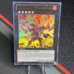 Number 61: Volcasaurus [1st Edition] ZTIN-EN002 YuGiOh Zexal Collection Tin - Image 1