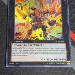 Number 61: Volcasaurus [1st Edition] ZTIN-EN002 YuGiOh Zexal Collection Tin - Image 4