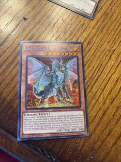 Yugioh Timaeus The United Dragon MP23 Secret Rare 1st Edition NM - Image 1