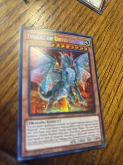 Yugioh Timaeus The United Dragon MP23 Secret Rare 1st Edition NM - Image 2
