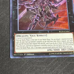 Yugioh Number 107: Galaxy-Eyes Tachyon Dragon BLLR-EN067 Ultra Rare 1st Ed - Image 4