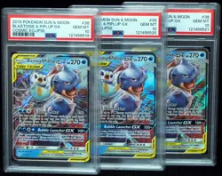 Blastoise & Piplup GX 38/236 PSA 10 Cosmic Eclipse Pokemon Card - Image 4