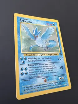 Pokemon TCG Articuno Fossil Holo Card 2/62 MP 1999-2000 Wizards Base Set - Image 2