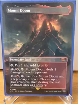 MTG Mount Doom 2 card lot #258 and #343 LOTR Mythic - Image 1