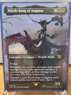 Witch-king of Angmar two card lot. #423 and #114 MTG LOTR - Image 1