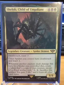 MTG Shelob, Child of Ungoliant 3 card lot. #230, #230 foil, #374 - Image 1