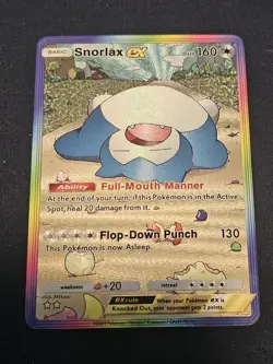 Snorlax Ex Pokemon TCG Pocket Custom Textured Fanart Card - Image 1