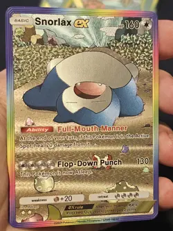 Snorlax Ex Pokemon TCG Pocket Custom Textured Fanart Card - Image 2