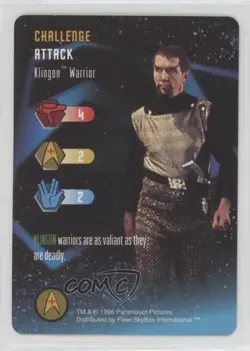 1996 Star Trek - The Card Game Challenge Klingon Warrior - Image 1