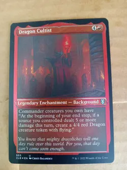 Dragon Cultist Commander Legends: Battle for Baldur's Gate Foil Nice Card - Image 1