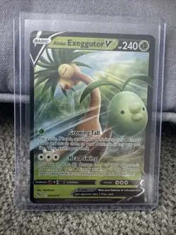 Pokemon Alolan Exeggutor v Holo Rare Card 005/078 EX/NM Condition - Image 1