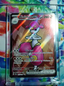 Medicham EX Full Art Secret Rare Card Stellar Crown 161/142 - Image 1