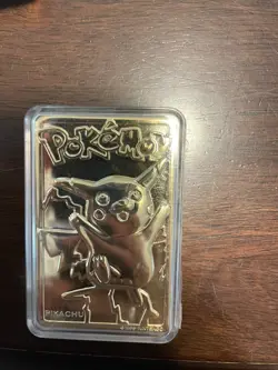 Pokemon Pikachu 23k Gold Plated Trading Card 1999 Nintendo #25 with Certificate - Image 1