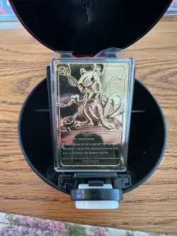 Pokemon Mewtwo 23k Gold Plated Trading Card 1999 Nintendo #150 with Certificate - Image 3