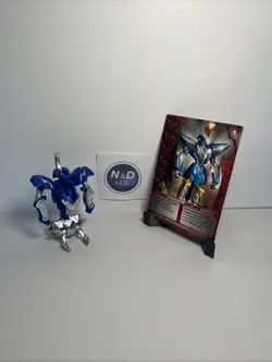 Bakugan Battle Brawlers Aquos Wolfurio Mechtanium Surge W/Card RARE - Image 1