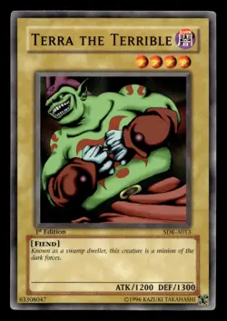 Terra the Terrible SDK-A013 Starter Deck Kaiba 1st Edition 2002 - Yugioh - Image 1