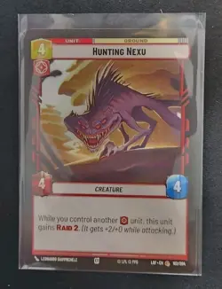 Hunting Nexu 162/264 Star Wars Unlimited TCG Card LOF Near Mint NM - Image 1
