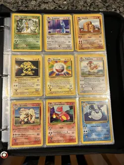 Pokemon Base Set Card Lot Non Holo Unlimited with Binder PLEASE READ - Image 1