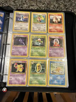 Pokemon Base Set Card Lot Non Holo Unlimited with Binder PLEASE READ - Image 2