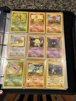 Pokemon Base Set Card Lot Non Holo Unlimited with Binder PLEASE READ - Image 4