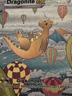 Dragonite Ex Pokemon TCG Pocket Custom Textured Fanart Card - Image 3