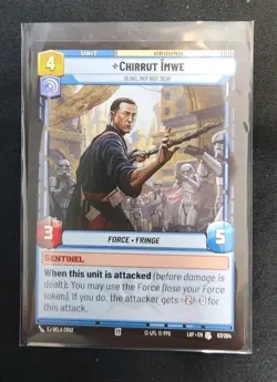 Chirrut Imwe - Blind, But Not Deaf 067/264 Star Wars Unlimited TCG Card LOF NM - Image 1