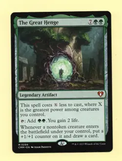 x1 2023 MTG Commander Masters THE GREAT HENGE Mythic Rare #294 - UNPLAYED - NM/M - Image 1