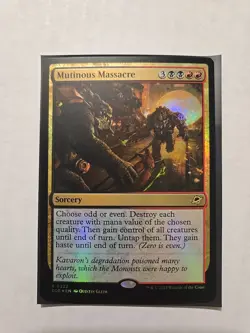 Mutinous Massacre (Foil) - Edge of Eternities - NM - MTG Magic - Rare - Sorcery - Image 1