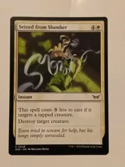 Seized From Slumber - 28 - DSK - NM - MTG Magic the Gathering - Image 1