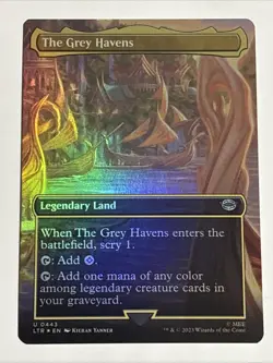 MTG Lord of the Rings The Grey Havens Borderless Foil 0443 NM - Image 1