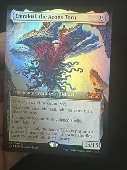 RARE Borderless Foil! NM Emrakul, the Aeons Torn English Ultimate Masters 01/040 - Image 3