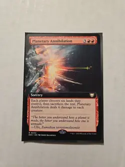 Planetary Annihilation (Extended Art) - Edge of Eternities - NM - MTG Magic Rare - Image 1
