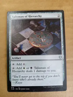 MTG Talisman of Hierarchy (CLB) #878 Uncommon Artifact Magic the Gathering Lp - Image 1