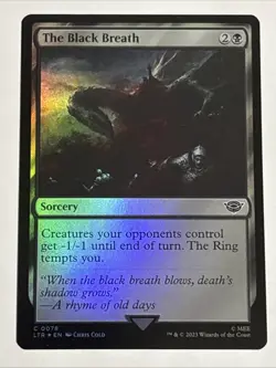 MTG Lord of the Rings The Black Breath Foil 0078 NM - Image 1