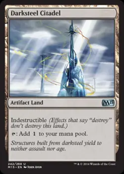 Darksteel Citadel - Light Play MTG Magic 2015 Core Set - Image 1