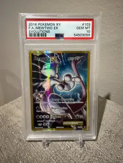 Pokemon TCG Mewtwo EX (Full Art) 103/108 XY Evolutions PSA 10 GEM MINT - Image 1