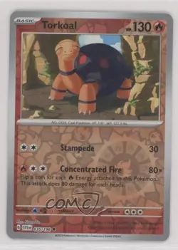 Torkoal Reverse Foil Pokemon SV01: Scarlet & Violet #035 - Image 1