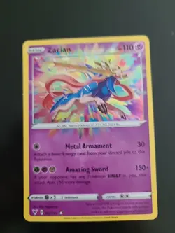 Zacian 082/185 Swsh04: Vivid Voltage Holo Amazing Rare Pokemon TCG NM - Image 1
