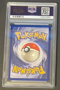 1999 Pokemon Jungle No Symbol PSA 8 Vaporeon Holo #12 Rare Error - Image 2