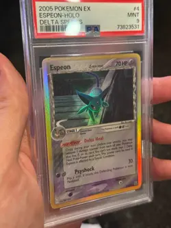 2005 Pokemon EX Delta Species Espeon Holo #4 PSA 9 Mint - Image 5