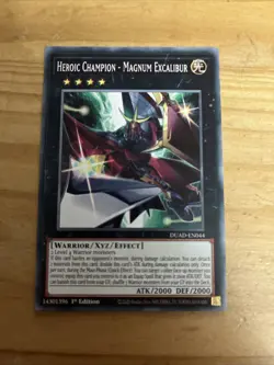 YUGIOH DUAD-EN044 Heroic Champion - Magnum Excalibur Common 1st Edition NM - Image 1