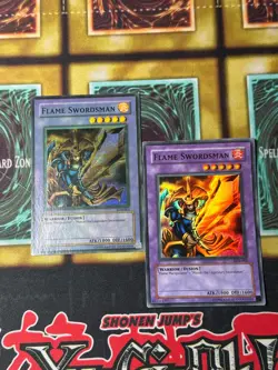 Yugioh Flame Swordsman Faded + Wavy LOB-003 - Image 1