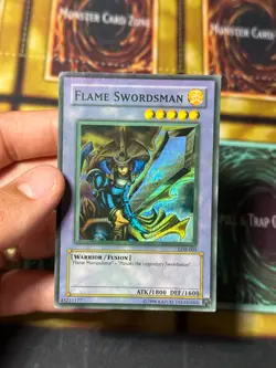 Yugioh Flame Swordsman Faded + Wavy LOB-003 - Image 4