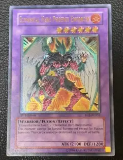 Yugioh Elemental HERO Phoenix Enforcer EOJ-AE032 Ultimate Rare LP - Image 1