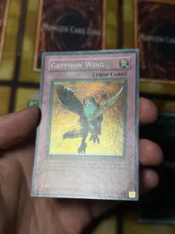 Yugioh Gryphon Wing FADED + MISPRINT SDP-050 - Image 5