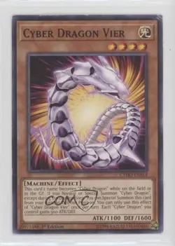 Cyber Dragon Vier 1st Ed. YuGiOh netic Horizon #CYHO-EN014 - Image 1
